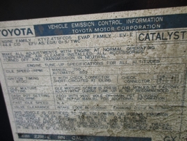 1989 TOYOTA TRUCK DLX BLUE XTRA 2.4L MT 4WD Z16455
